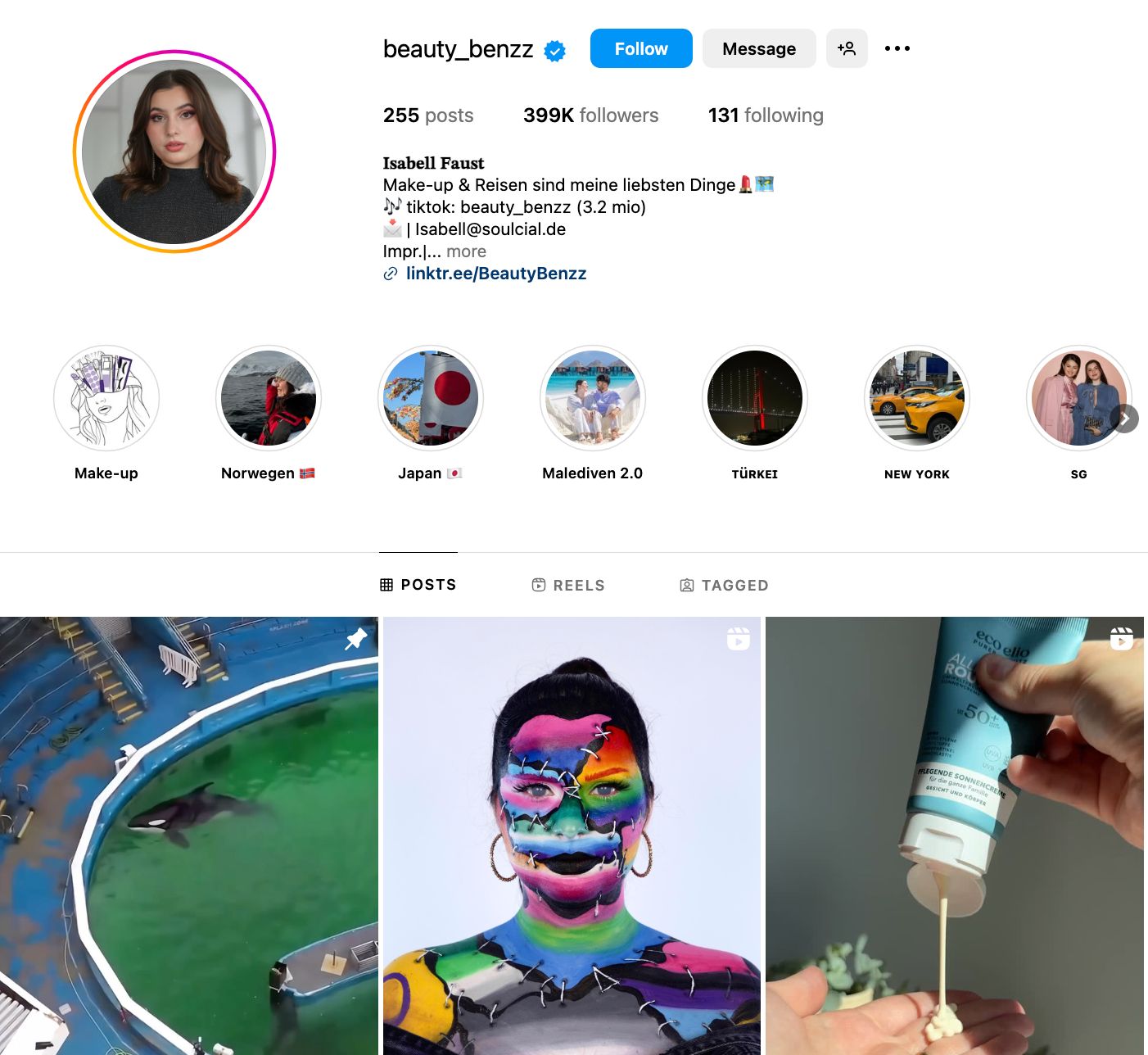 Isabell Faust Instagram Profile