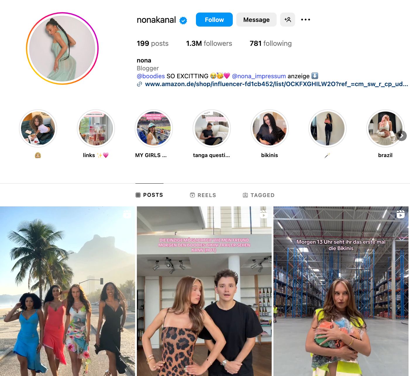 Nona Instagram Profile