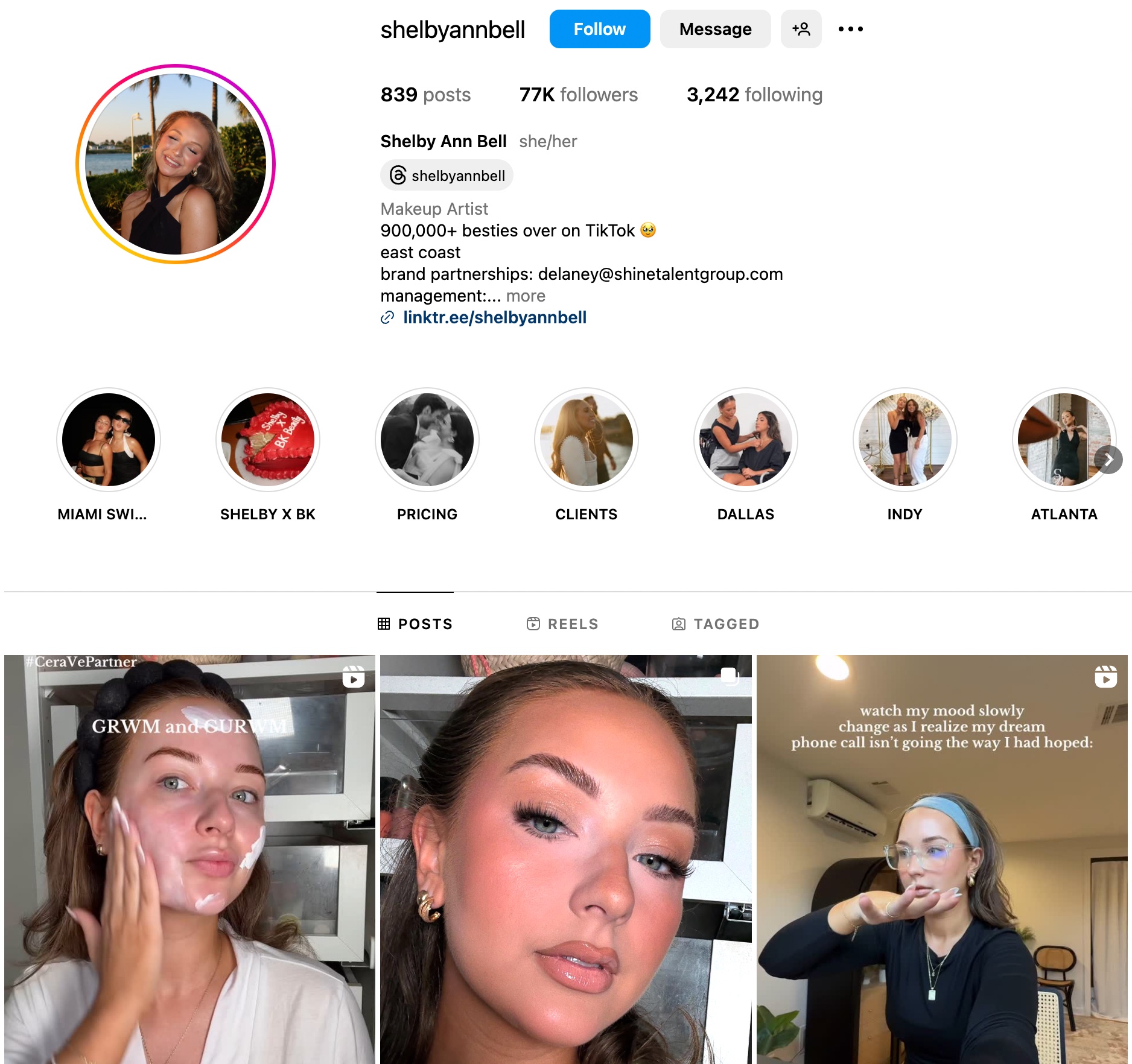 Shelby Ann Bell Instagram Profile